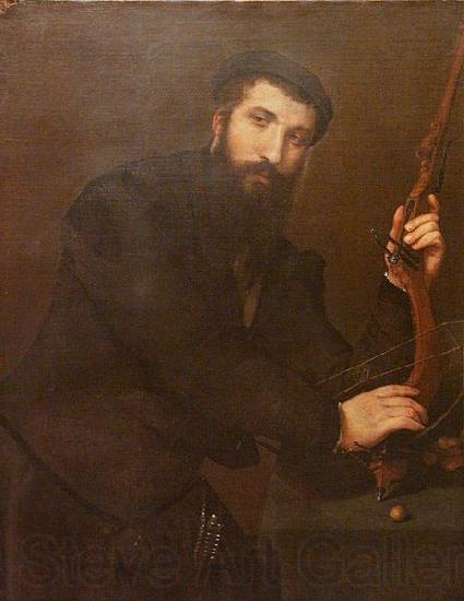 Lorenzo Lotto Portrait of a Crossbowman Spain oil painting art